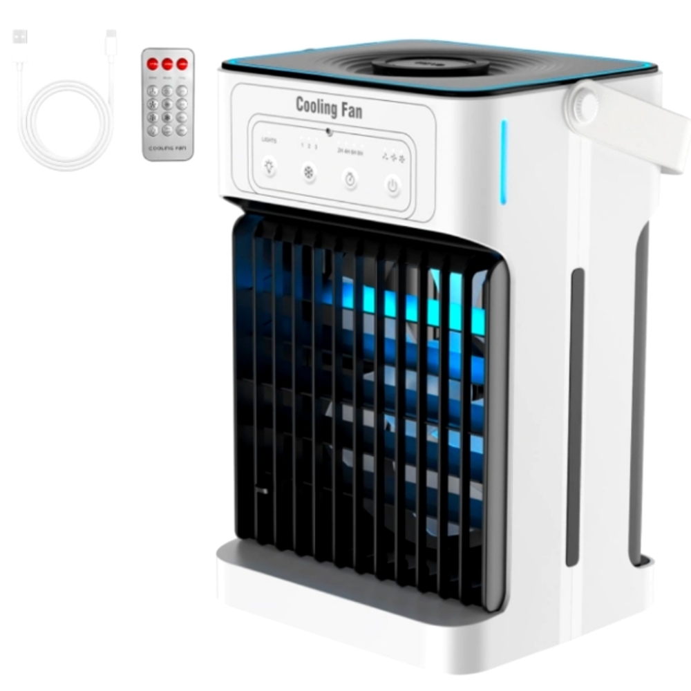 Portable Cooling Fan with Remote Control.